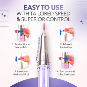 M Beauty Studio M Mase acetone resistant aluminum casing protects the device
