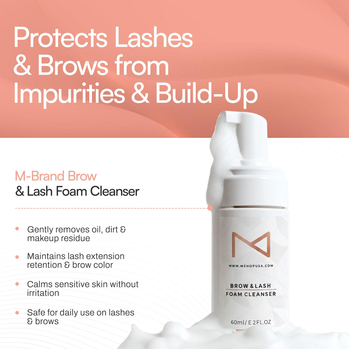M Beauty Studio skin-friendly formula; gentle, no-burn cleansing.