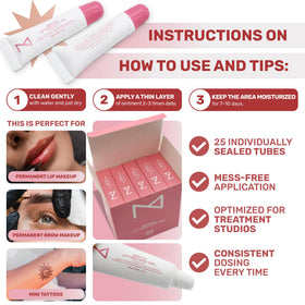 M Beauty Studio skin healing delivery supports faster recovery after brow treatments.