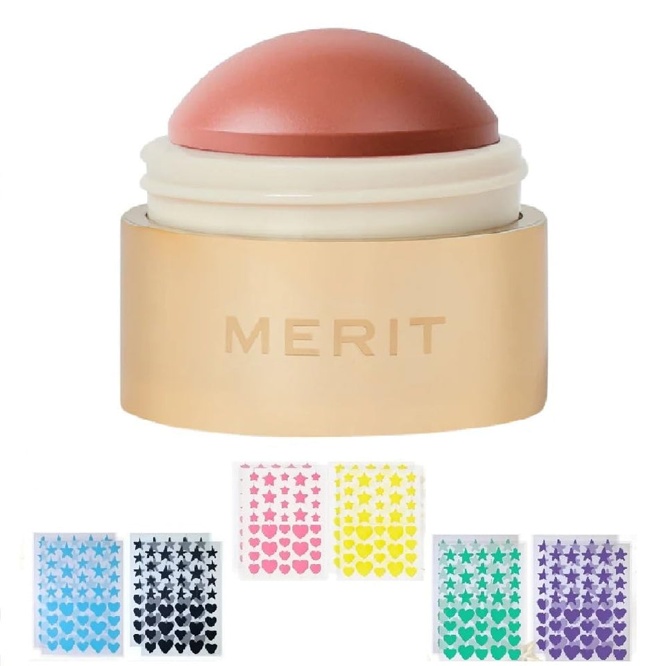 M Flush Balm Cream Blush soft peach swirl on skin showing color