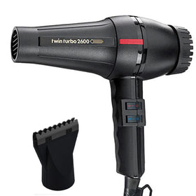 M Hair Designs Turbo Power 2600 dryer front view for fast, professional results