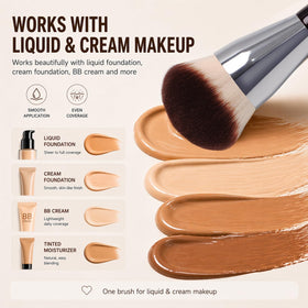 M J JOMAY cruelty-free beauty tool designed for easy cleaning.