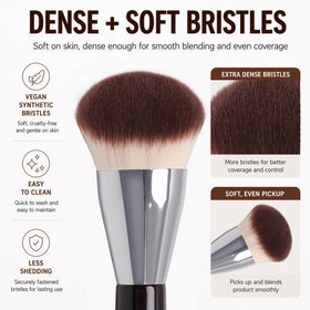 M J JOMAY vegan synthetic bristles gentle on skin for daily wear.