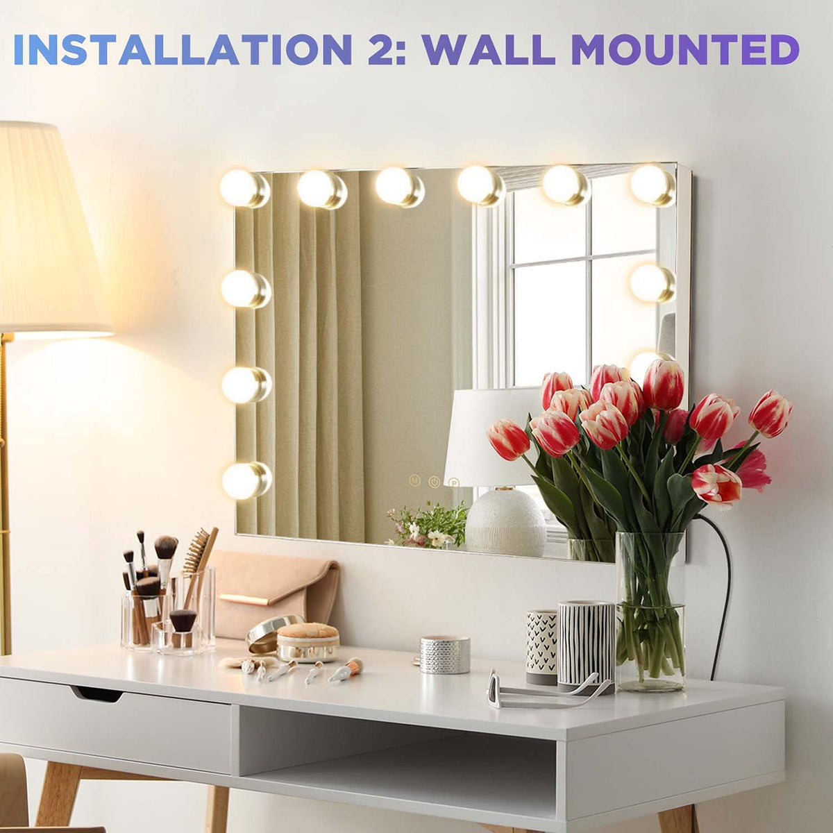 M MIVONDA mirror USB port to charge devices during routines