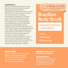 M3 Naturals 16 oz jar offers nourishing exfoliation at home.