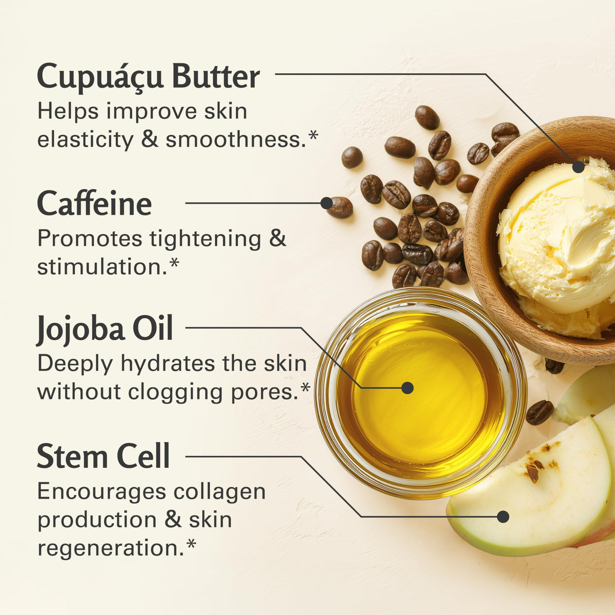 M3 Naturals Brazilian body scrub caffeine energizes exfoliation for radiant skin.
