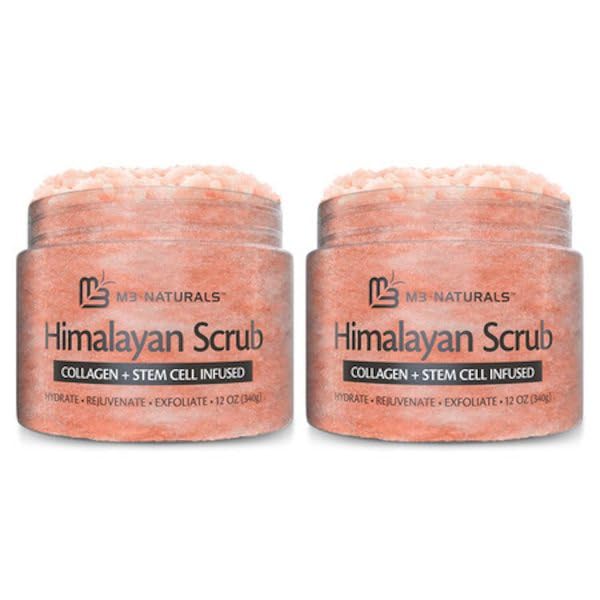 M3 Naturals Himalayan Salt Scrub foot scrub exfoliates rough skin for smoother feet