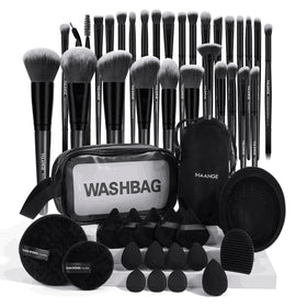 MAANGE 49-piece makeup brush set for seamless foundation and powder application