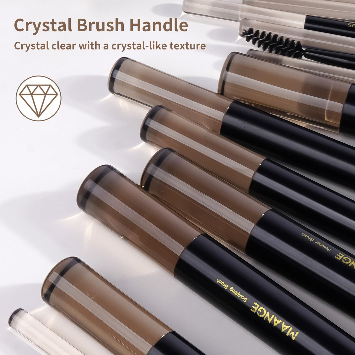 MAANGE aluminum ferrule handles provide sturdy grip for precise blending
