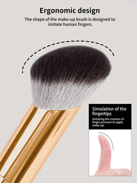 MAANGE angle contour concealer brush shown for precise shaping under eyes