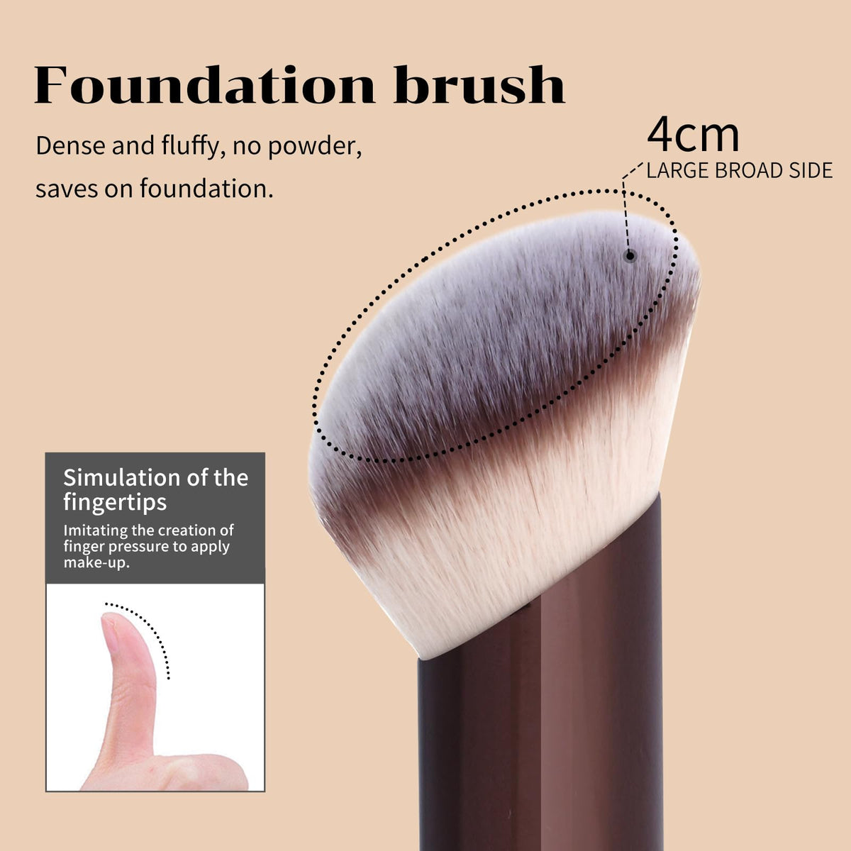 Maange blending double-ended brush helps seamless transitions between products.