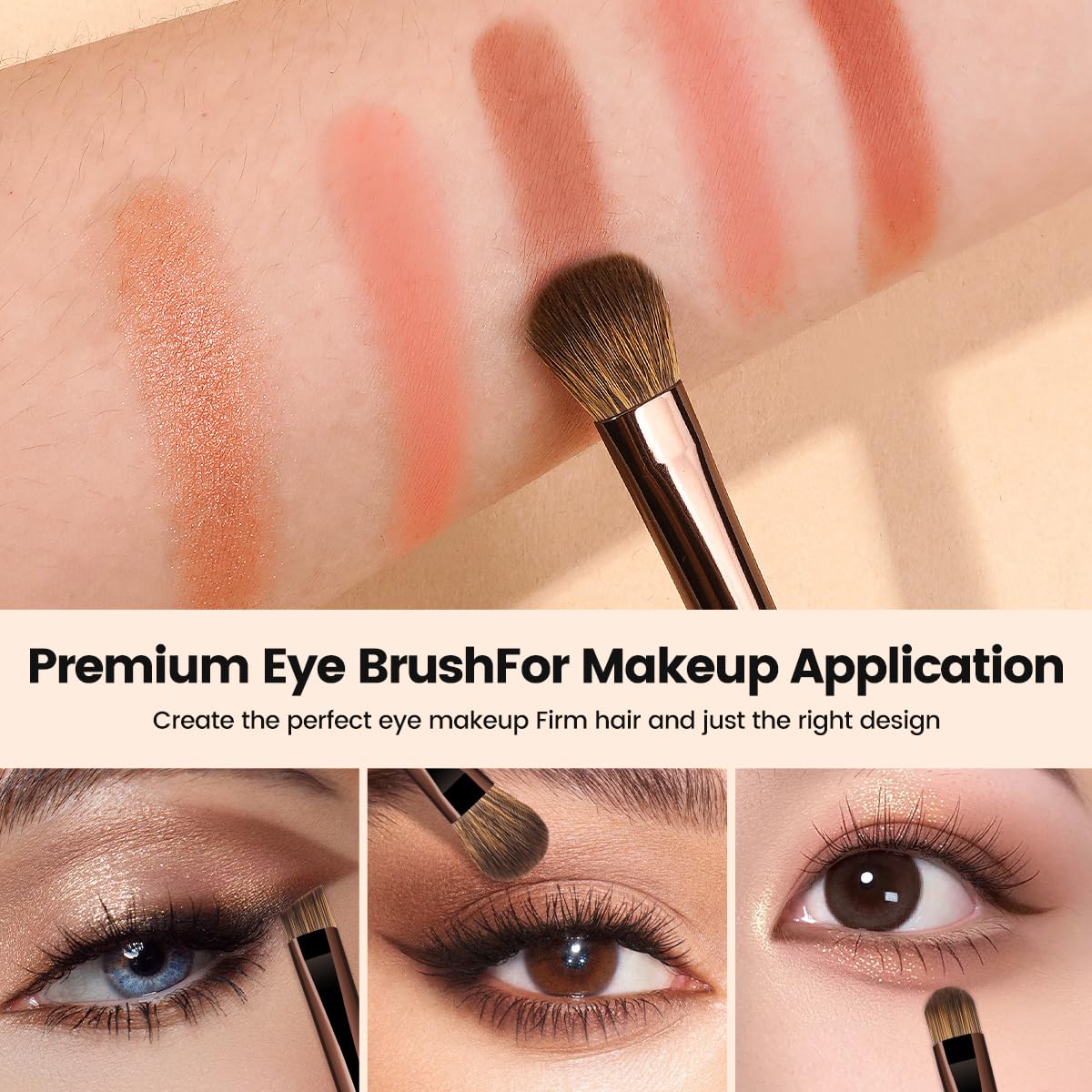 MAANGE blush contour brush dense tip helps sculpt and blend.