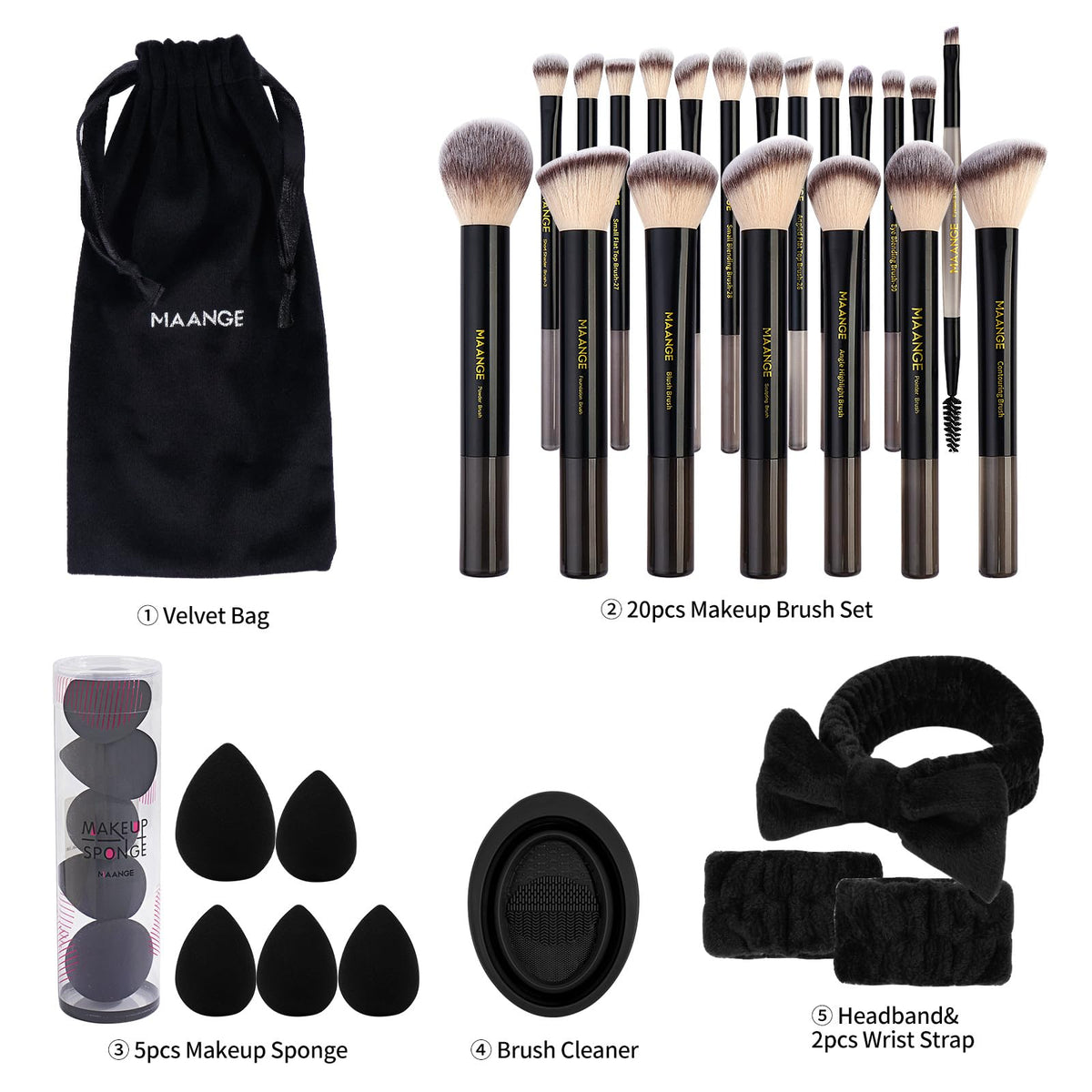 MAANGE ultra-soft bristles deliver smooth color pickup and minimal shedding