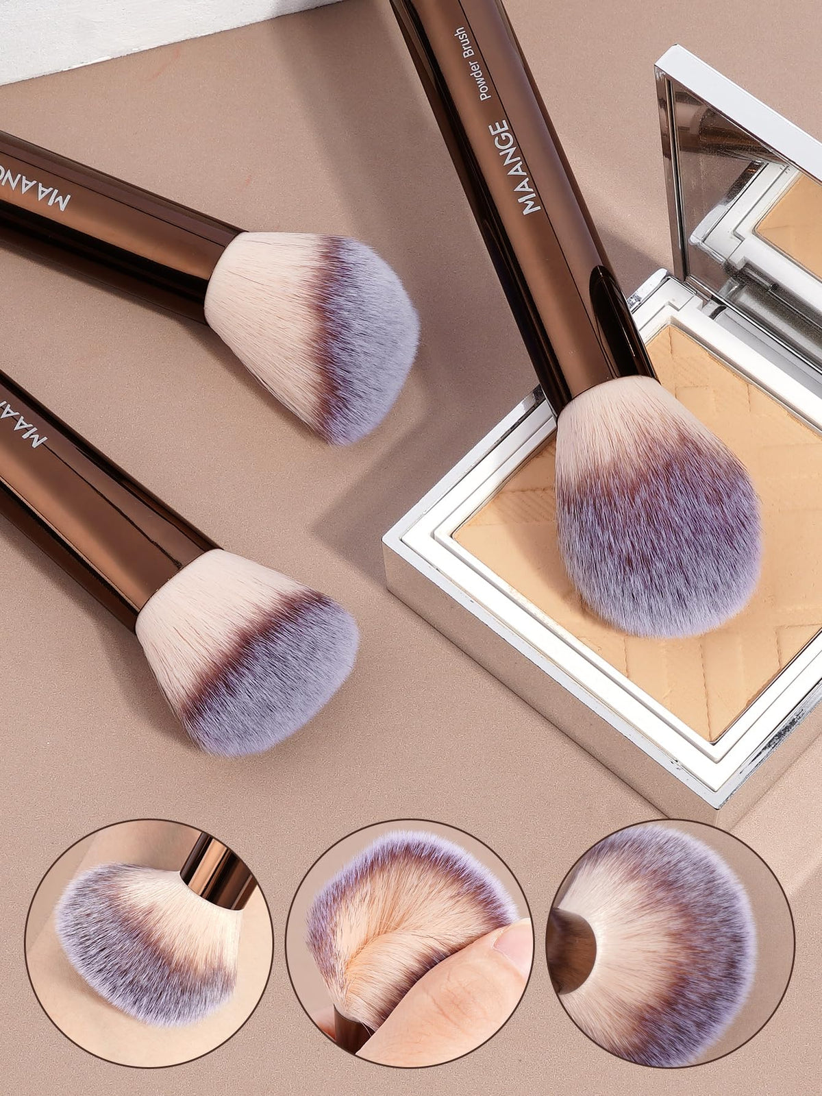 MAANGE brush labels on handles for easy identification by beginners