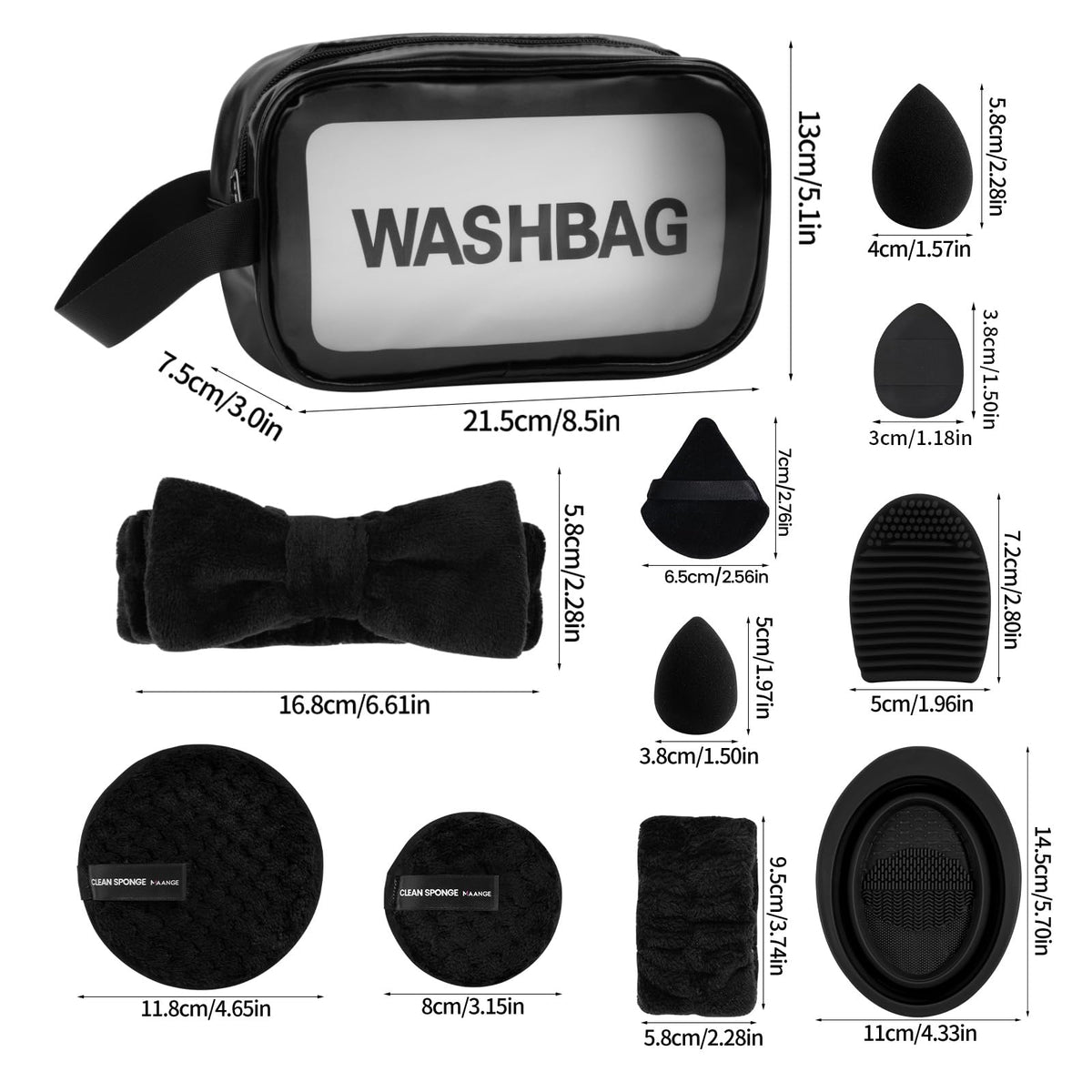 MAANGE stylish travel bag keeps brushes organized on the go.