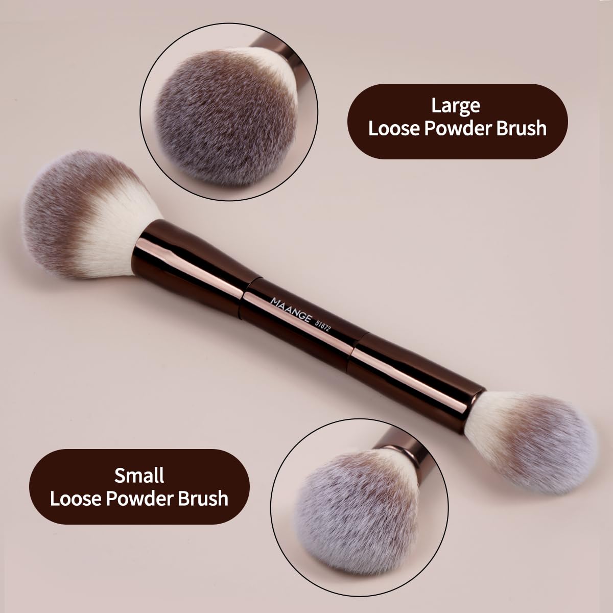 Maange contour double-ended brush for precise sculpting and blending.
