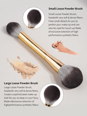 MAANGE double-ended foundation brush close-up for versatile coverage