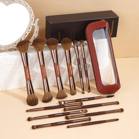 MAANGE dual-ended foundation brush for smooth blend with liquids and creams