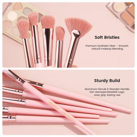 MAANGE ergonomic handles with clear labels for quick brush identification.