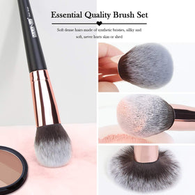 MAANGE eye brushes 12-pcs show precise eyeshadow application.