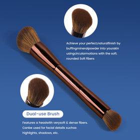 MAANGE eye brush collection enables detailed eye makeup and blending.