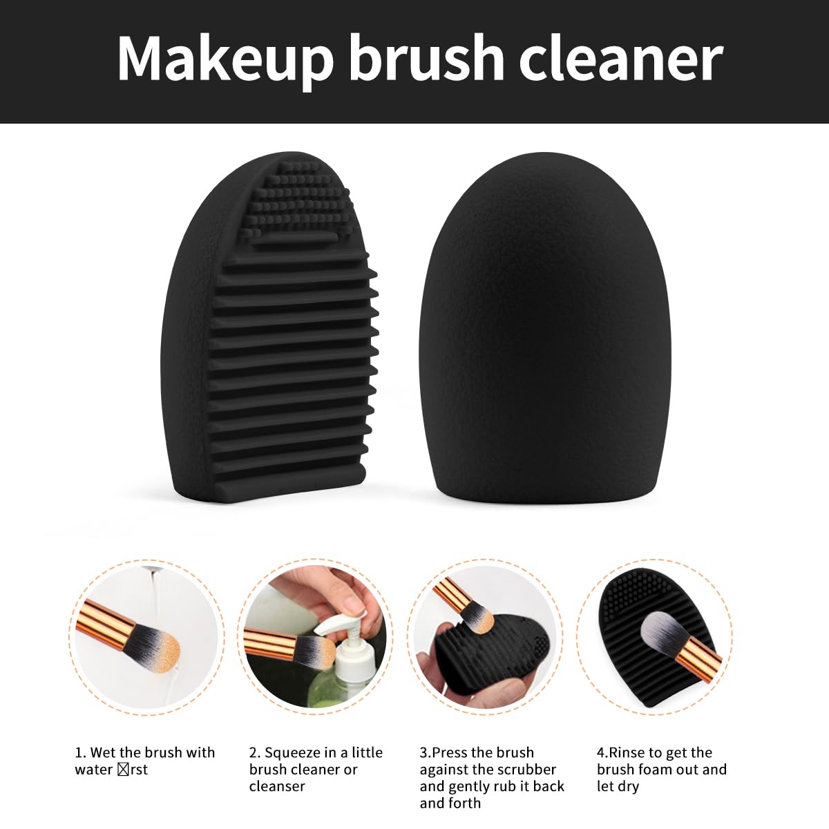 MAANGE eyeliner brush angled tip for precise lines.