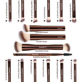 MAANGE eyeshadow brush pack with soft bristles for smooth color gradation