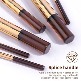 MAANGE eyeshadow brush showcases soft bristles for seamless blending.