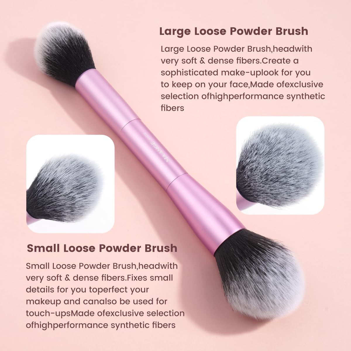 MAANGE foundation brush close-up shows smooth, even base application.
