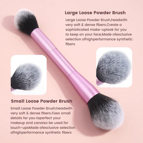 MAANGE foundation brush close-up shows smooth, even base application.