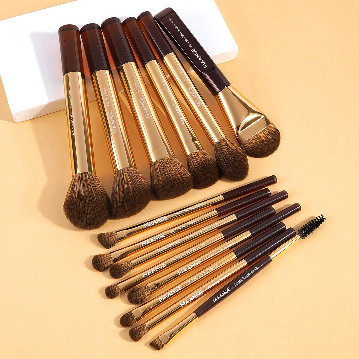 MAANGE foundation brush for smooth, even foundation application.