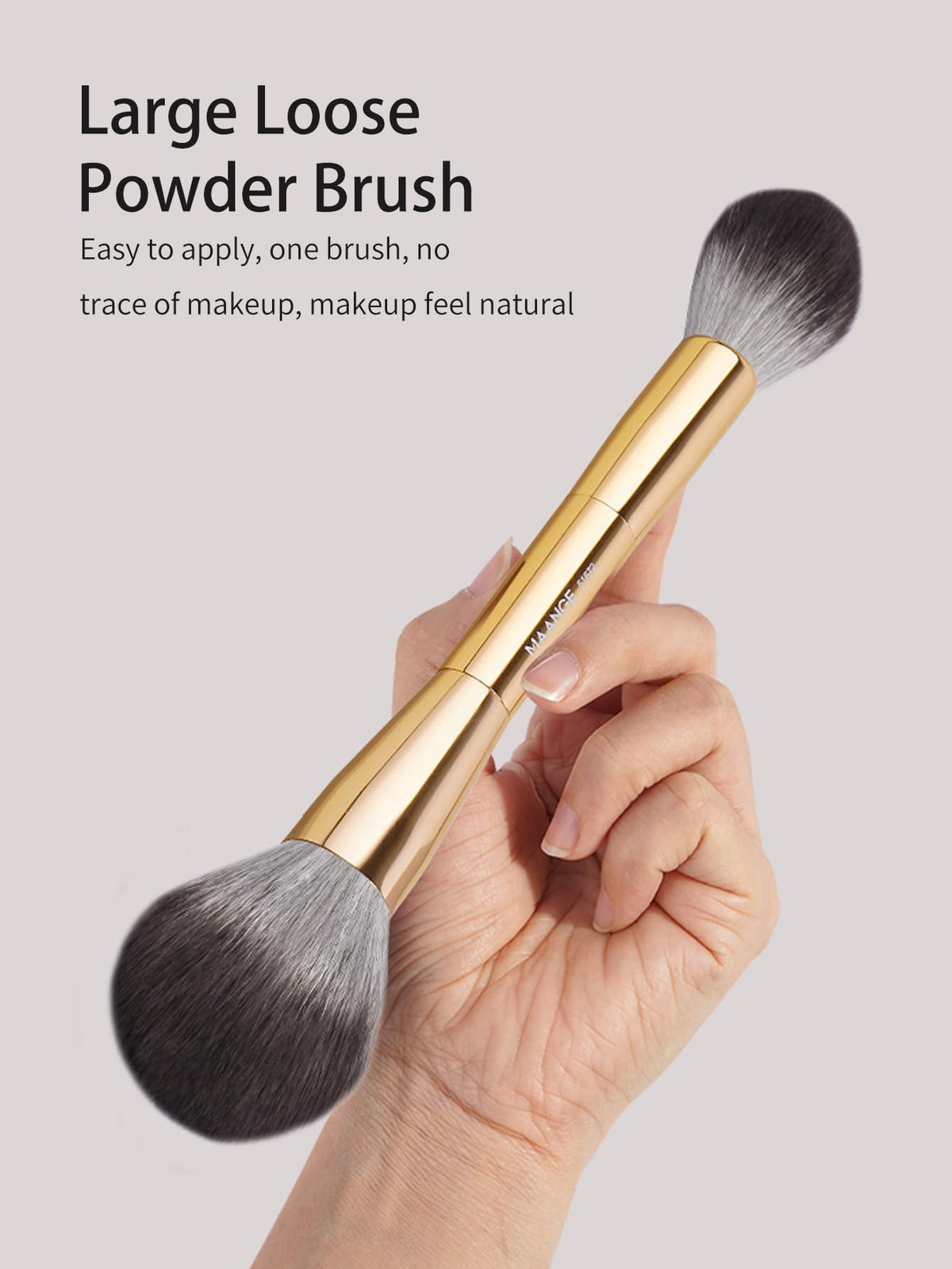MAANGE gold bristles close-up showing soft texture and quality