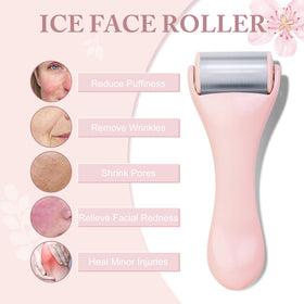 MAANGE ice roller eye-roller cools under-eye area for a refreshed look.