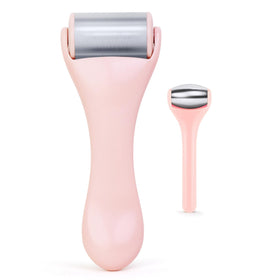 MAANGE ice roller face-roller reduces puffiness and smooths skin.