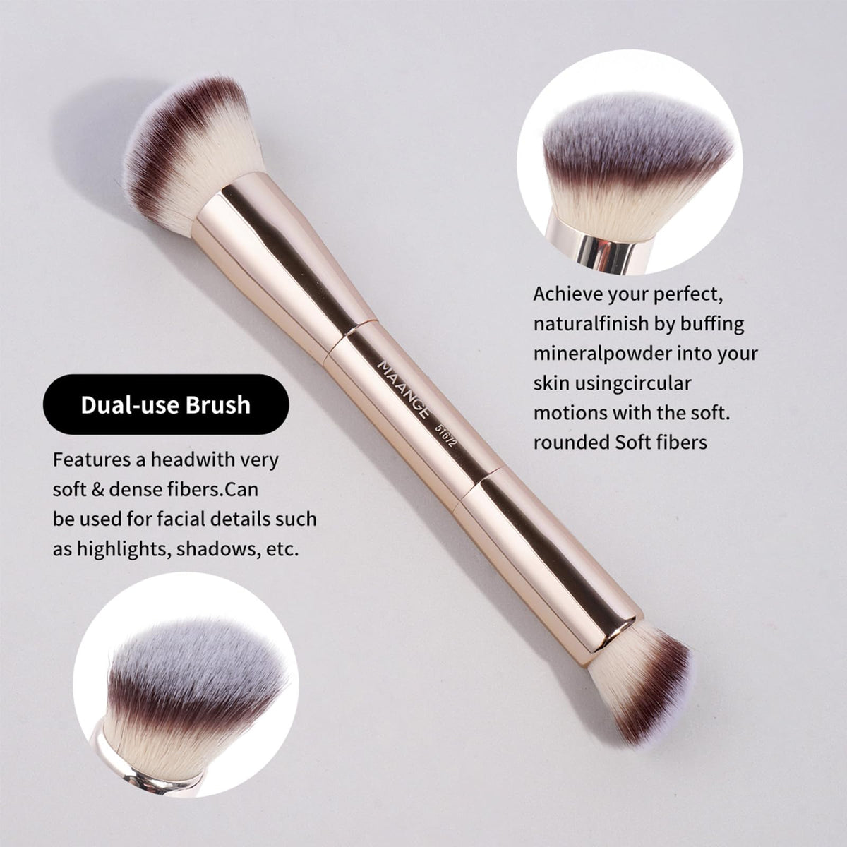 MAANGE lightweight aluminum handles for comfortable grip and control