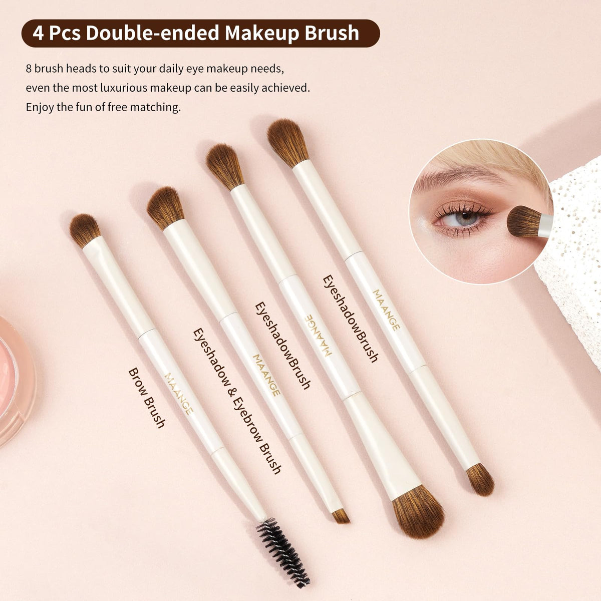 MAANGE foundation brush delivers a smooth, even skin tone.
