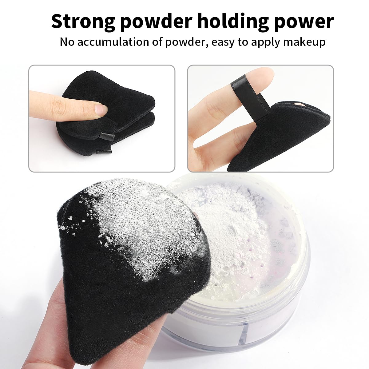 MAANGE makeup remover puffs softly cleanse skin and tools.
