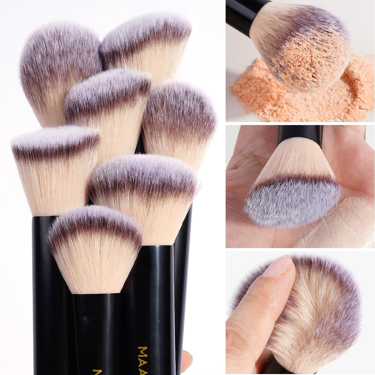 MAANGE makeup sponge pack blends foundation for a natural finish