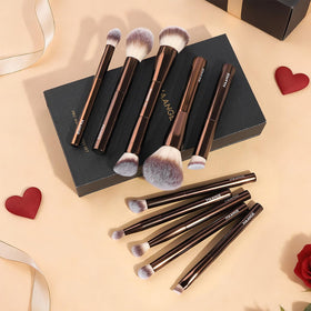 MAANGE metallic finish brush set adds modern durability to vanity