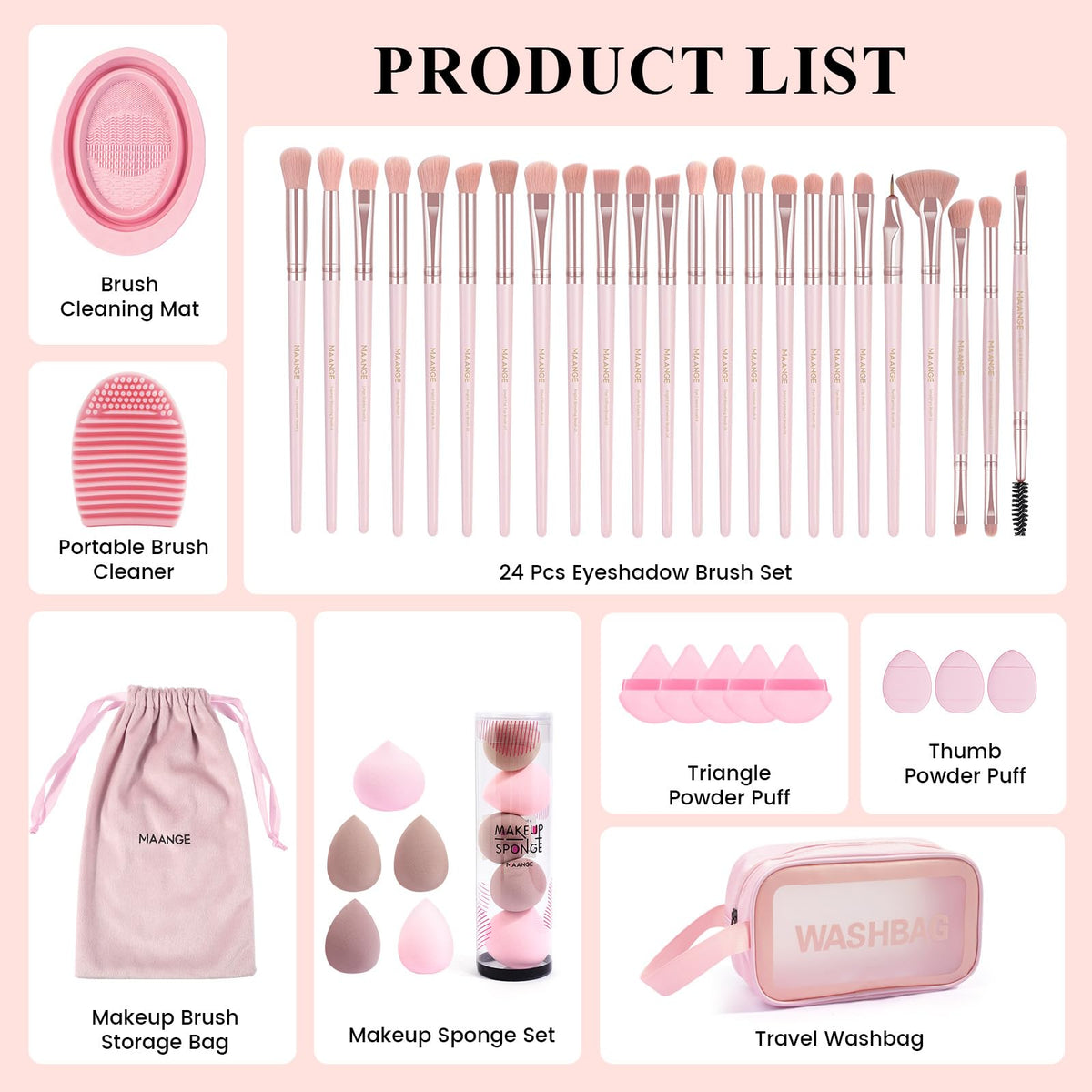 MAANGE precision eyeshadow brush for precise shading and blending.