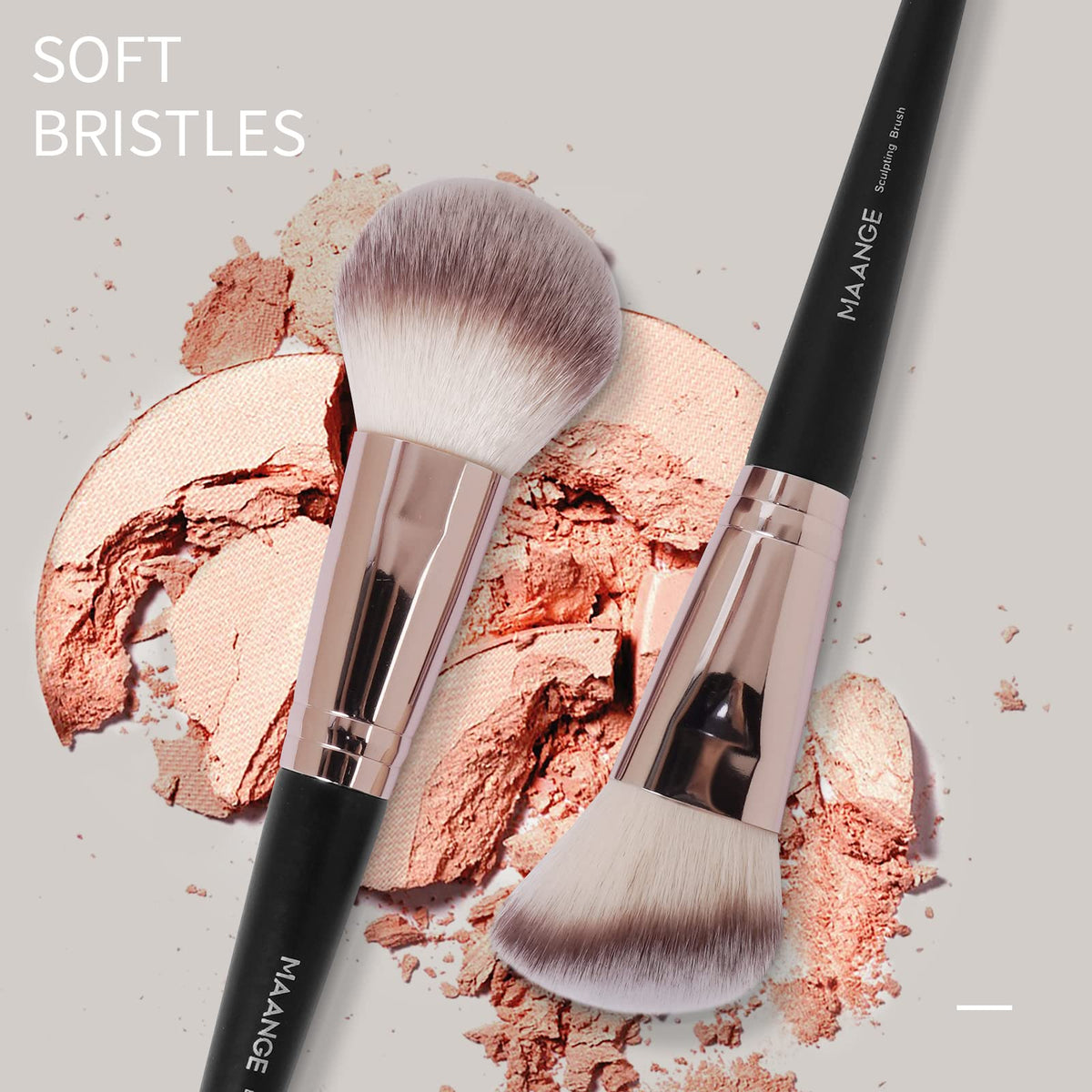 MAANGE precision eyeshadow brushes deliver smooth blending and crisp color payoff.
