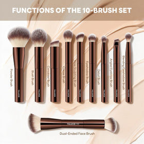 MAANGE soft synthetic bristles for gentle foundation and powder application