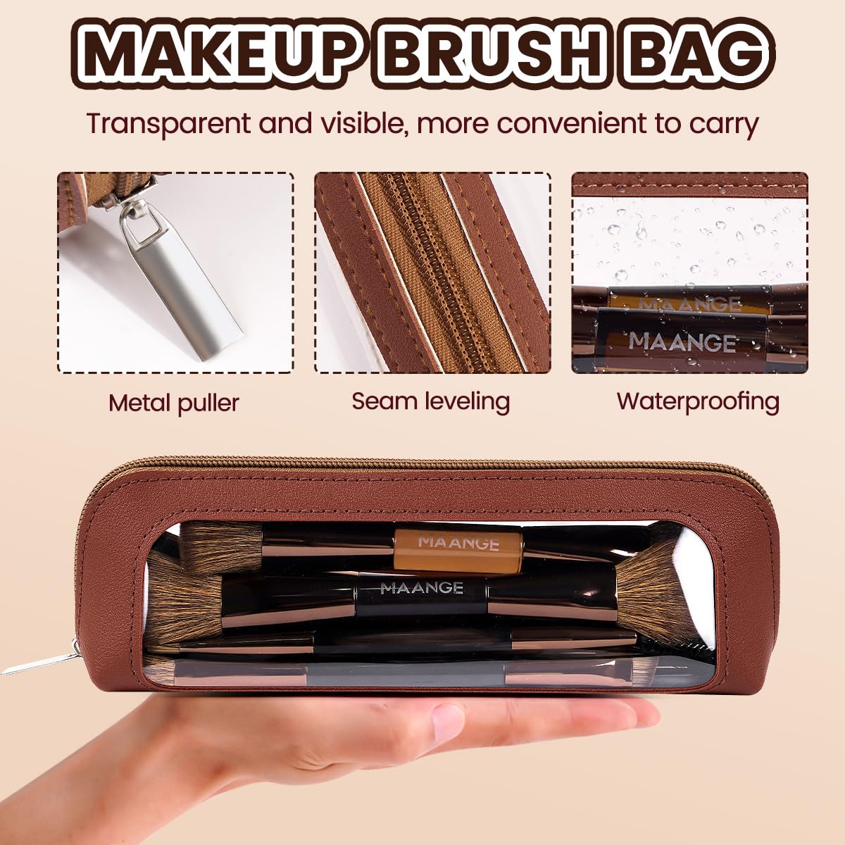 MAANGE soft synthetic bristles ensure gentle feel on sensitive skin
