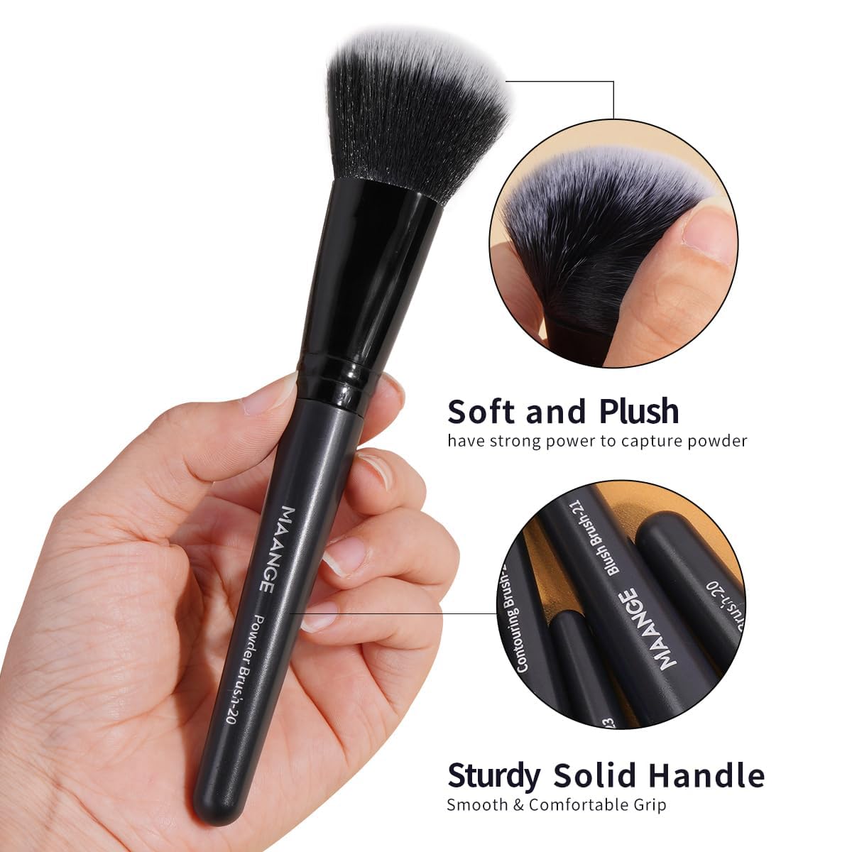 MAANGE toiletry bag to store cosmetics and brushes securely