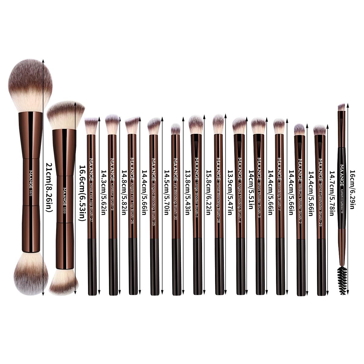 MAANGE travel-friendly brush set ideal for on-the-go touch-ups