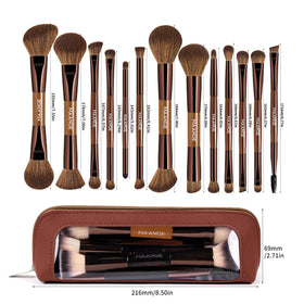 MAANGE travel makeup bag keeps brushes organized and protected