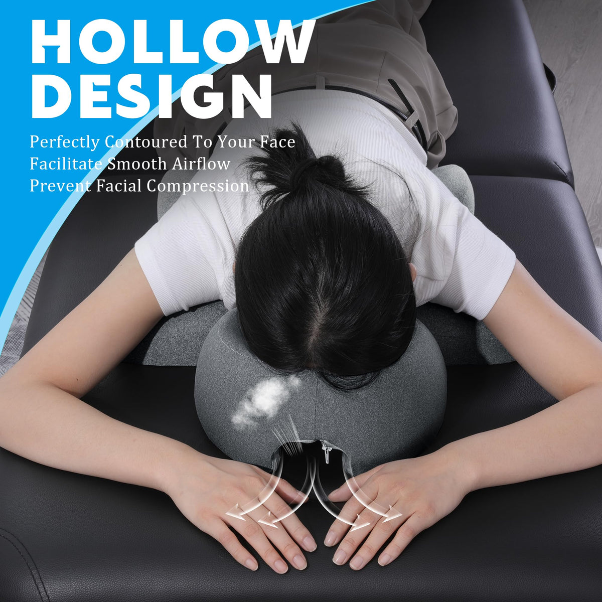 MABOZOO Chest and face cushions provide shoulder and neck support