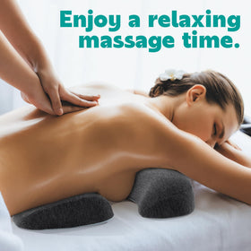 MABOZOO massage and spa use pillow shown in serene setting for care