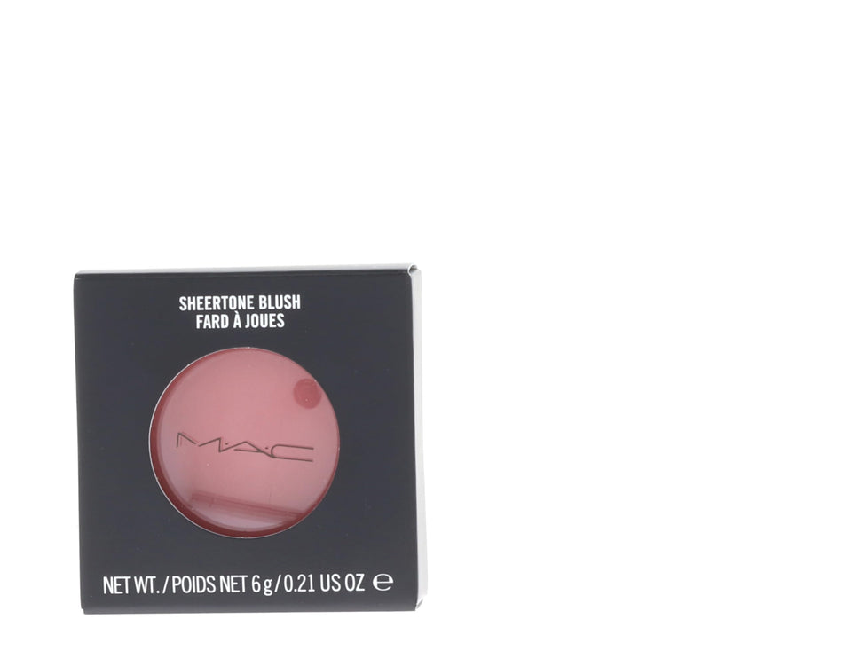 MAC Pinch Me blush compact close-up showing silky powder finish for natural flush.