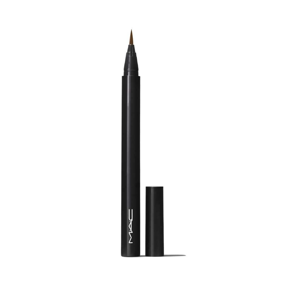 Mac Brushstroke 24 Hour Liner in Brushblack for precise, long-wearing definition along the lash line.